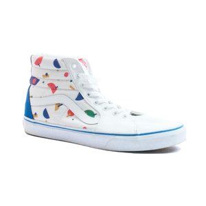 Vans Size 10.5 White Print Boots Men's Shoes